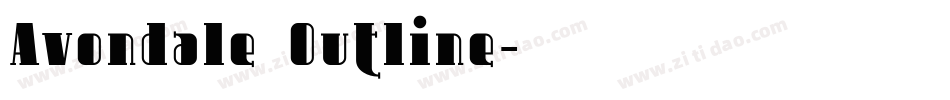 Avondale Outline字体转换